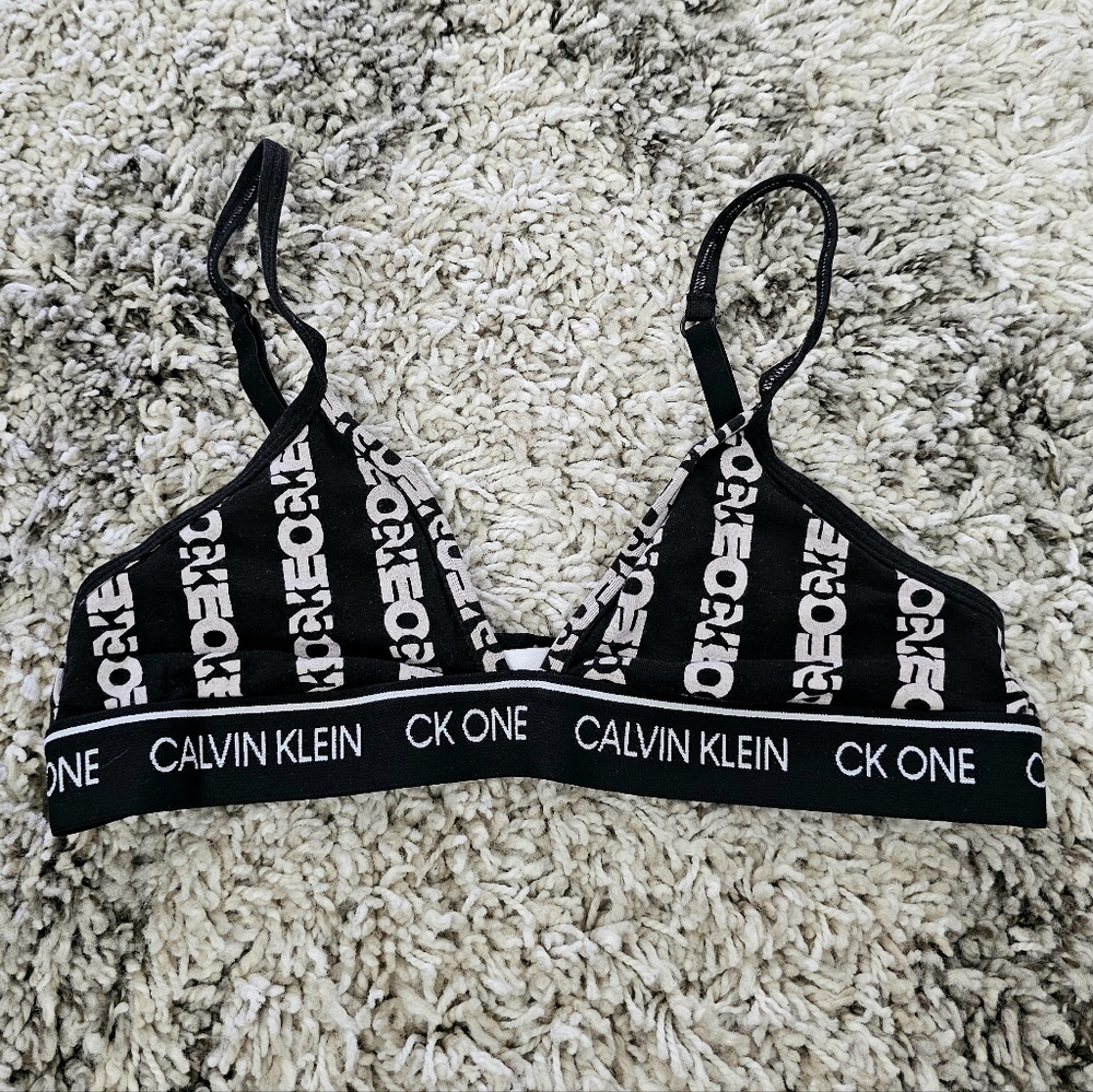 Small Calvin Klein Unlined Triangle Bralette